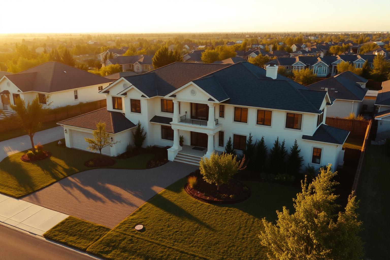 Off-market home at golden hour